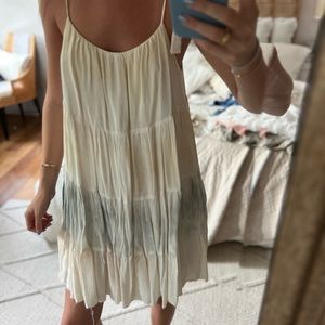 Neutral tie dye like dress